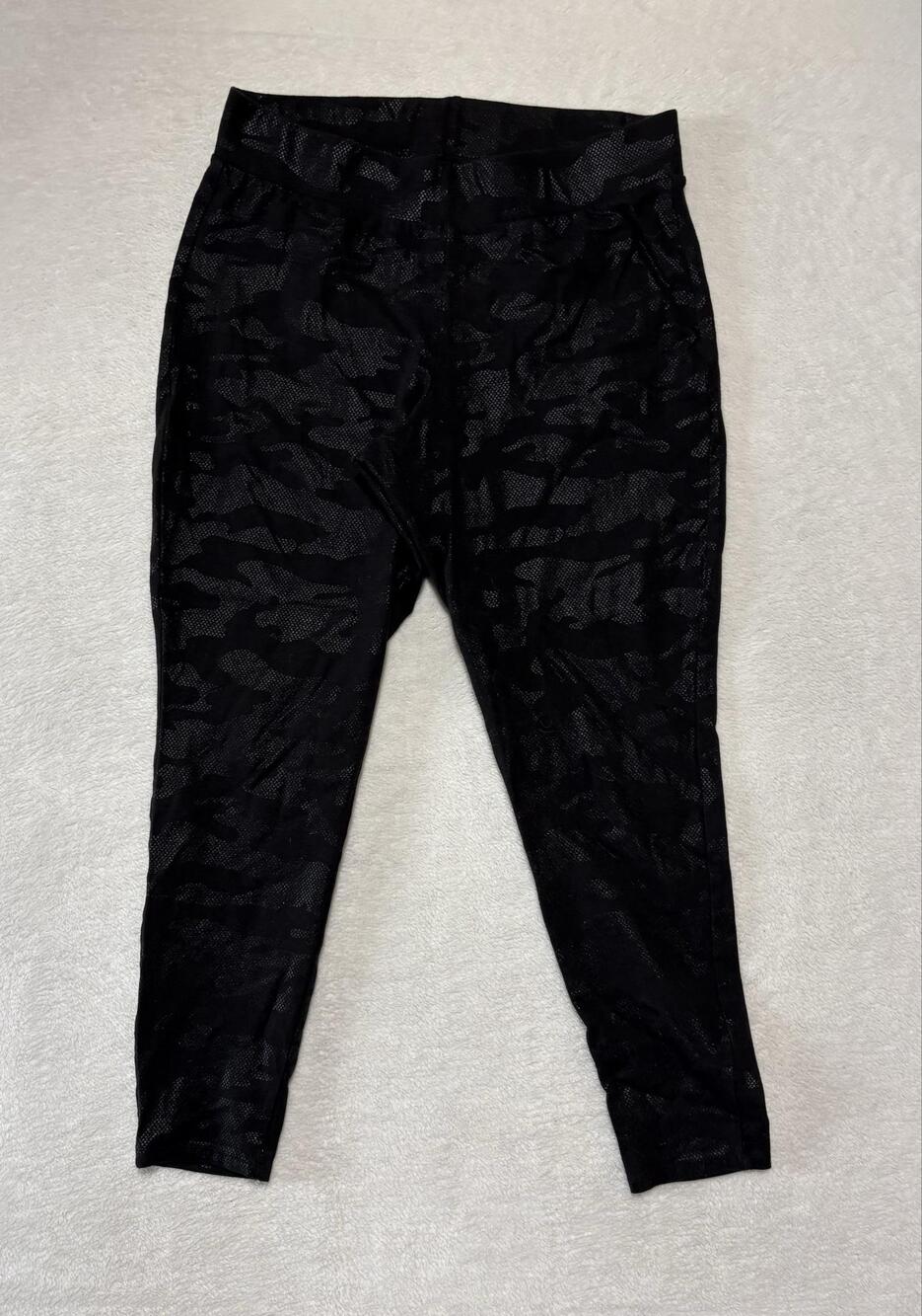 Torrid Leggings Womens 1 Black Camo Ankle Cotton Stretch Plus